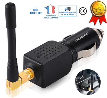 TD® Brouilleur gps voiture allume cigare de signal d'ondes rapide Bloqueur localisation puissance efficace anti-suivi interférence